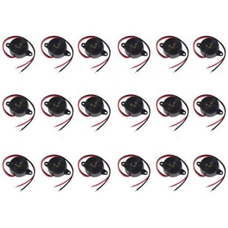 Buzzer Électronique Actif 85 dB – 18 Pièces DC 3-24 V pour Arduino et Alarme Sonore (1/4)