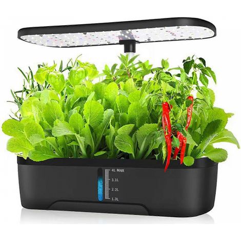 Filiyano – kit de germination pour – Système de culture hydroponique, jardin d'herbes aromatiques à hauteur réglable avec éclairage LED, système de (1/5)