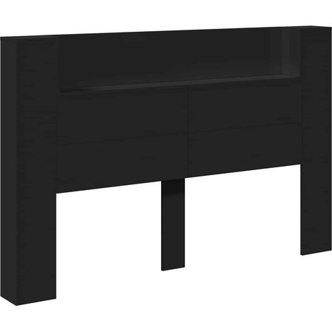 Tête de lit Noir 160 x 16,5 x 103,5 cm Bois d'ingénierie (1/5)