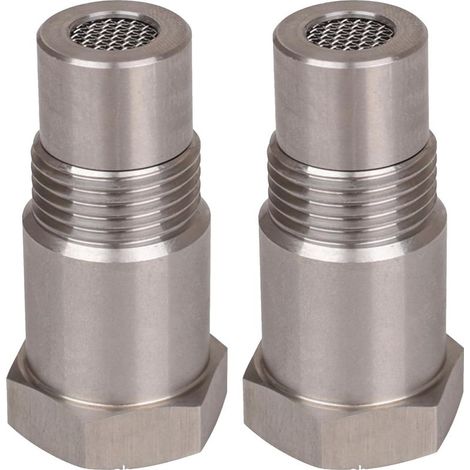 2 PCS Rallonges de Capteur Détrompeur Lambda, 46,5mm Capteur D'Oxygène, D'Oxygène Pour Extender Entretoise, Filtre Detrompeur Sonde Lambda, Pour Voitures Moteur Les Systèmes D'Echappement M18 x1.5