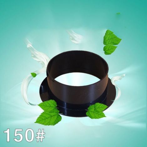 Bride De Fixation Murale - Raccord De Conduit De Ventilation ABS 150 mm - Pour Systèmes De Ventilation Circulaire - Lot De 3 (1/4)