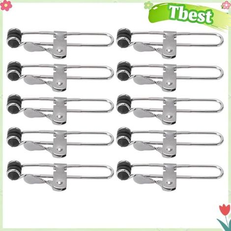 Clips de Montage de Carreaux en Acier Inoxydable 10pcs Action de Levier Multifonctionnel pour L'installation du Plafond (1/4)