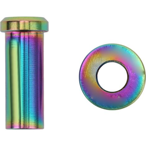 Vis de frein à étrier C en alliage de titane M6x20mm antirouille, écrou de fixation pour vélo, accessoires route avec rondelle multicolore (1/5)