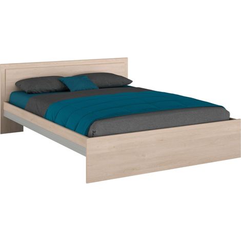 Cama de Matrimonio Modelo Baltic en Roble Brooklyn 135-140x190 cm (1/5)