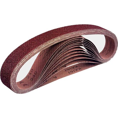 Confezione da 12 nastri abrasivi in tessuto - 13 x 457 mm - grana 80 - Compatibili con lime a nastro - Carta abrasiva - Nastro abrasivo - Carta abrasiva di alta qualità per levigatura