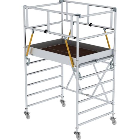 MUNK Klappgerüst SG 1,35x2,45m mit Sicherheitsgeländer 4,08m AH