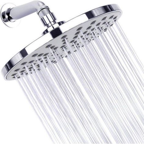 Tête De Douche Pluie - 20 Cm - Acier Inoxydable - Haute Pression - Anti-calcaire - Pour Installation Murale Ou Plafond - 1 Pièce (1/5)