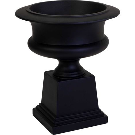Portavaso resina nero opaco cm 58x58h67 (1/3)