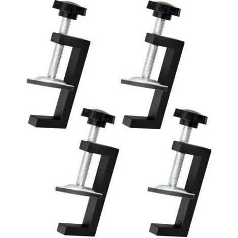 4-teiliges Klemmen-Set, Spannbereich 10-57 mm, verstellbare G-Klemme, Befestigungsklammer für Holzbearbeitung, Tischklemmen-Zubehör, geeignet zum Befestigen von Holz und Tischen (1/4)