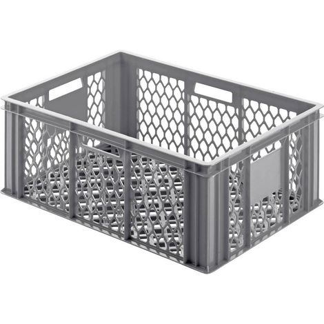 Alutec Caja rejillada gris 49 litros robusta y ventilada