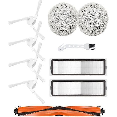 10 Stück für Xiaomi Mijia Pro Stytj06zhm Filter Haupt- und Seitenbürste Wischmopp (1/4)