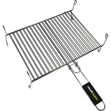GRILLE A PIEDS DOUBLE 40X30CM1 POIGNE COOK IN GARDEN - GR015 (1/2)