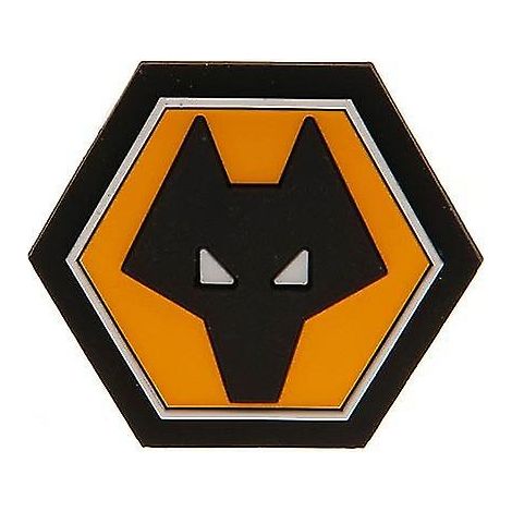 Aimant de réfrigérateur à l'effigie du blason 3D du Wolverhampton Wanderers FC - Taille unique - Noir/Jaune (1/3)