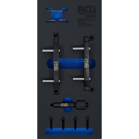 BGS Carro de taller incrustación 1/3: Juego de herramientas de ajuste del motor para Jeep 3.0 V6 Diesel 9 pzs. - 9695 (1/3)