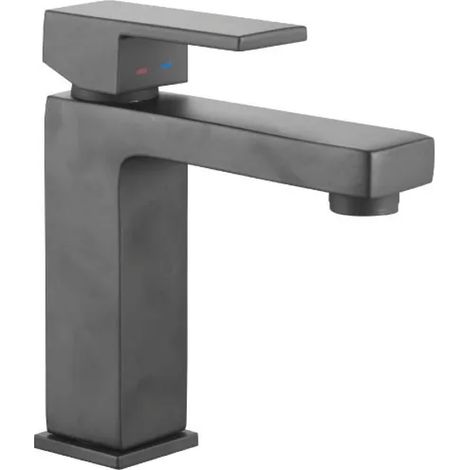 RUBINETTO MISCELATORE MONOCOMANDO PER LAVABO NERO OPACO SERIE GREEN 2.0 NERO OPACO Idroweb