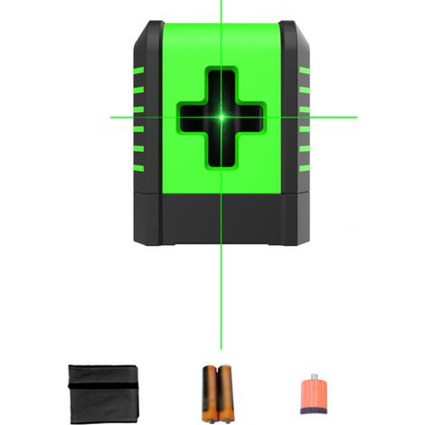 Petit niveau portable à 2 lignes, autonivelant à 3°, avec ligne diagonale multifonction, idéal pour la pose de carrelage, de portes et de fenêtres (1/5)