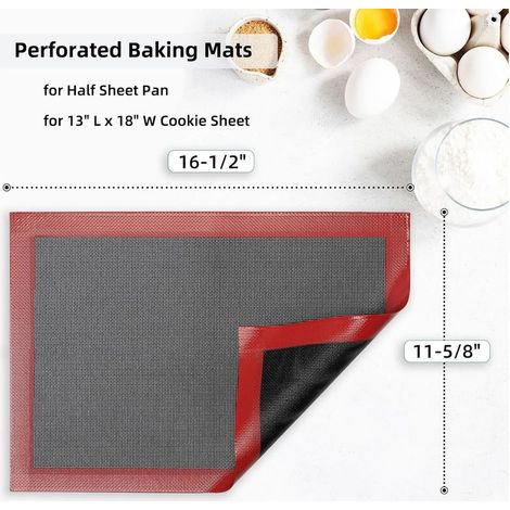 2 tappetini da forno in silicone microporoso (1/5)