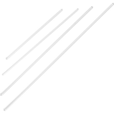 Lot de 12 Tiges D'agitation en Verre Transparent à Tête Ronde, Solides et Incassables, pour Laboratoire et Tests Chimiques, Préviennent le Chauffage Inégal (1/5)