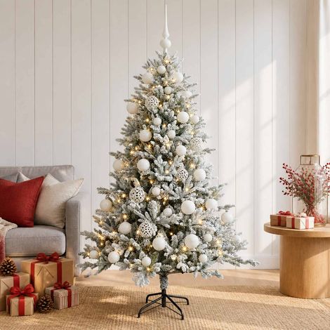 vidaXL Árbol de Navidad Artificial con Adorno 120 cm 150 LED (1/5)