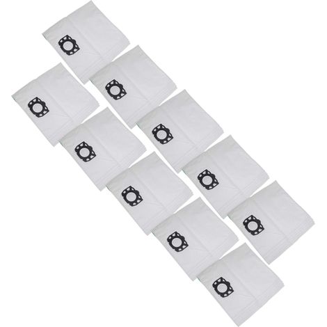vhbw 50x sacchetto sostituisce Kärcher 69044130, 4039784550339, 6.904-413.0 per aspirapolvere - 39cm x 24,5cm Bianco (1/4)