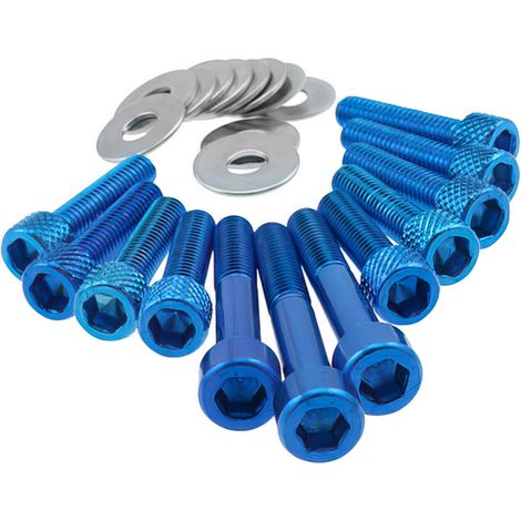 Pernos de la cubierta del variador STR8, azul, Minarelli