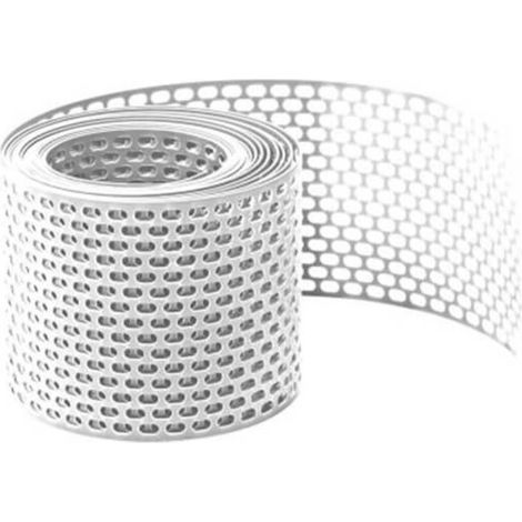 Grille d'aération VMC 5m – PVC blanc 50mm – Grille anti-oiseaux pour toiture et façade – Ventilation efficace et évacuation humidité