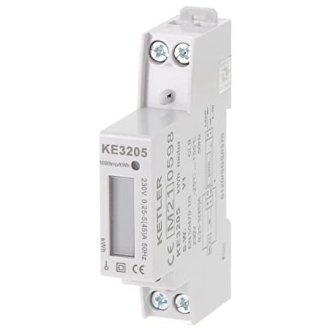 Ketler KE3205 contador modular monofásico 45A LCD