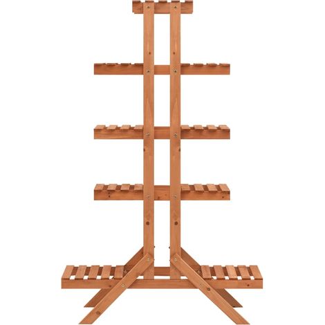 Support pour plantes 83x25x132 cm Bois de sapin massif CFW409122 (1/5)