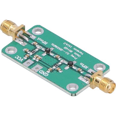 Amplificateur RF LNA 0.1‑2000MHz, Gain 64dB, Faible Bruit, Large Bande, Composant Électronique Haute Performance (1/5)