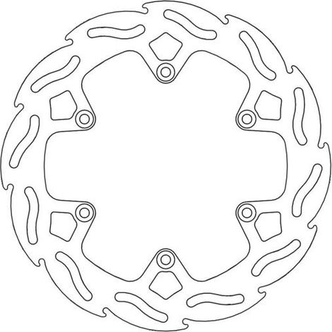 Disco de freno trasero Moto-Master original para KTM y Husaberg, 220 mm - 4,4 mm de espesor (NG141 NG129)