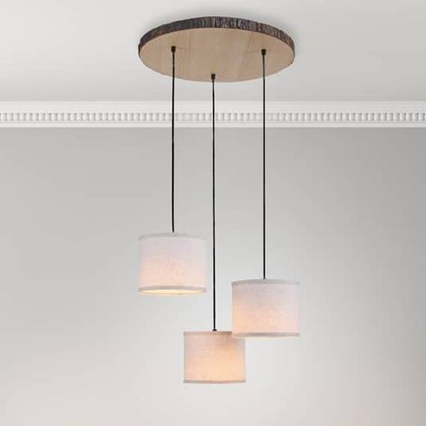 [GEBRAUCHT] B-Ware Leuchten Direkt Hängeleuchte Lampe Leuchte Hängelampe Bark Dreiflammig Rond912