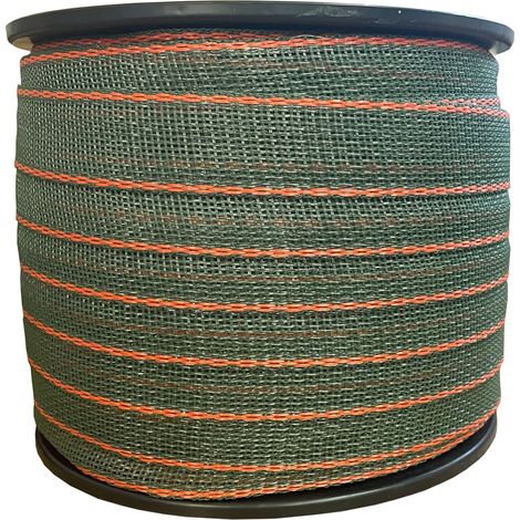 Weidezaunband Premium - grün/orange - 200 m, 42 mm, 6+15 Niro - Kombiband (1/2)