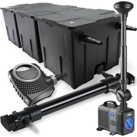 Kit de filtration biologique 72w bassin 90000 L pompe fontaine