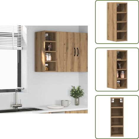 Hängeschrank Artisan-Eiche 20x29,5x60 cm Holzwerkstoff - Hängeschrank - Hängeschränke - Küchenschrank - Aufbewahrungsschrank (1/5)