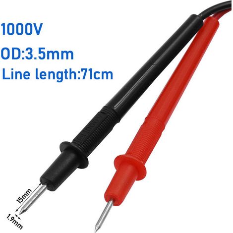 Multimetro, Ohmmetro e Amperometro 1 PairLead Penna multimetro per cavo sonda di prova per Fluke, (1/3)