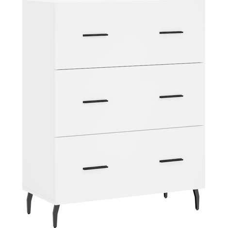 Aparador-cómoda-mueble-organizador-cocina-salón-salón-comedor 695 x 34 x 90 cm-madera de ingeniería-blanco 020030473