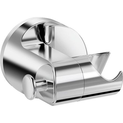 Maniglia per doccia, supporto per soffione doccia, non richiede foratura, ABS, universale, rimovibile, accessorio per il bagno, supporto per soffione doccia con ventosa girevole a 360°, Ersa (1/5)