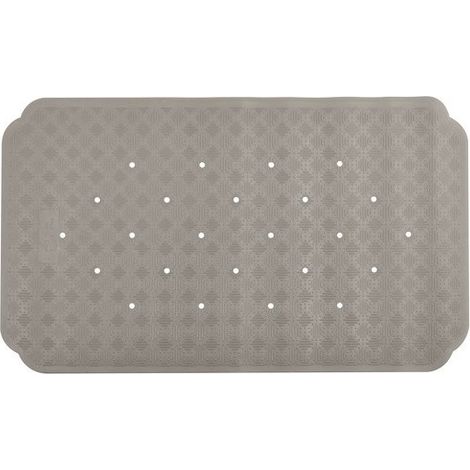 Tapis Fond de baignoire Caoutchouc RUBY 70x40cm Taupe Spirella (1/2)
