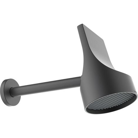 Pomme de douche spot avec bras Noir Mat Apice - CRISTINA ONDYNA PD10013 (1/2)