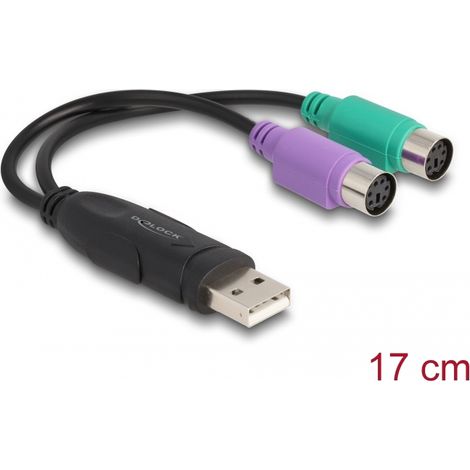 Delock Adaptador USB a PS/2 (61244)