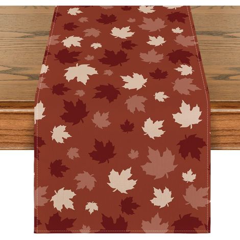 Runner tavola Autunno Foglie autunnali rosso 40x180 cm (1/5)