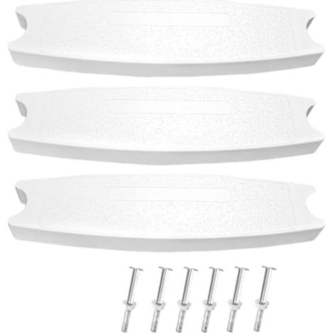 3X Marches d'échelle de Piscine, Marches pour Échelle Piscine avec 6 Vis, Barreaux Universels, Marchepied Remplacement pour échelle, Stables Antidérapants, Résistants et Fiables pour Piscine (1/5)