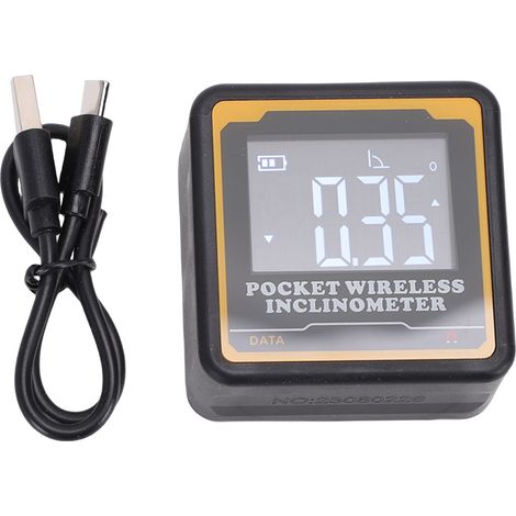Decdeal Inclinomètre numérique Bluetooth à écran rétroéclairé - Jauge d'angle portable pour menuiserie et construction (1/5)