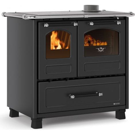 Cucina a Legna NORDICA Family 4,5 Dx Potenza Termica 9 kW 258 m3 Nero Antracite