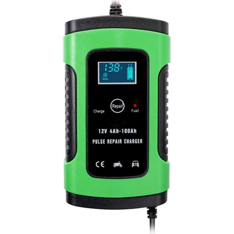 12V 6A Voiture Chargeur De Batterie D'Alimentation Rapide Intelligente De Charge De Réparation D'Impulsion Chargeur Automatique De Batterie Pleine Mainteneur Humide A Sec Acide De Plomb Chargeur De Ba (1/5)