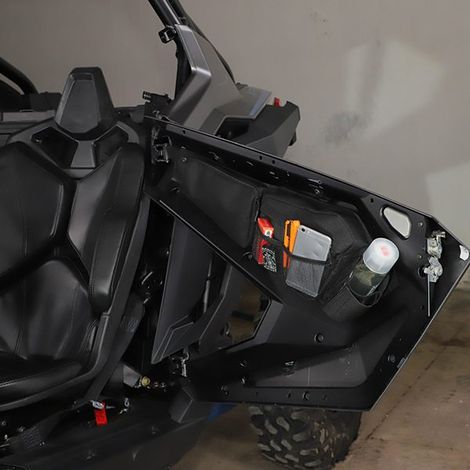 Deux pochettes de rangement de porte pour coupe-bordures Polaris RZR PRO XP 21-22 (1/4)