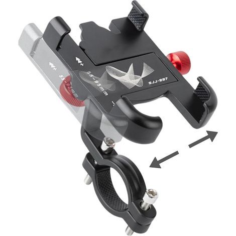 Générique Support pour téléphone de Moto - Support pour Smartphone pour Moto Électrique Tout-Terrain,Support Anti-Dérapage Rotation 360° pour (1/5)
