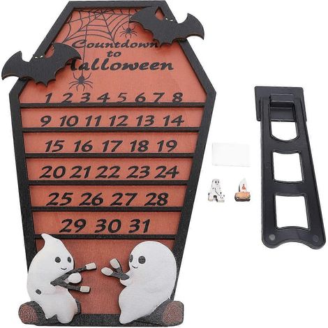 Sarg-Adventskalender aus Pappelholz-Sperrholz, Retro-Grusel-Sarg-Dekoration für Schlafzimmer, Wohnzimmer usw.