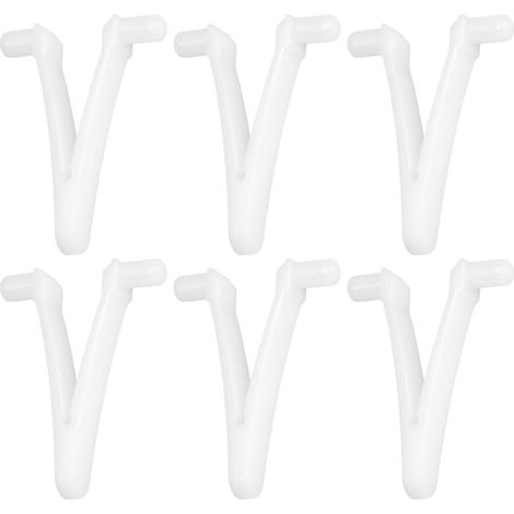 6 Pièces Tiges Extensibles Pinces Papillon pour Nettoyage Piscine Tête en Forme de V (1/5)