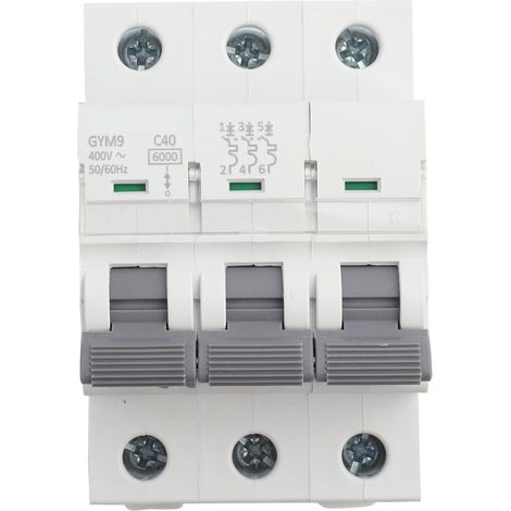 Interruttore automatico tripolare Eosnow GYM9-C65 230/400 V CA 50/60 Hz IP20, protezione dalle perdite, interruttore automatico di corrente 40 A (1/4)